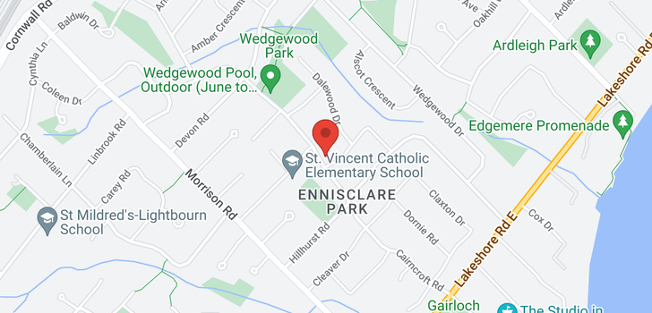 map of 265 CAIRNCROFT Road